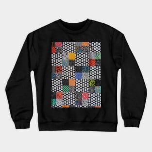 Polka Dot Patchwork Crewneck Sweatshirt